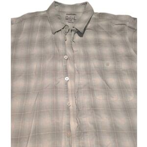 Ron Chereskin Shirt 2X Button Up Washable Linen Blend Casual Mens Tropical Beach